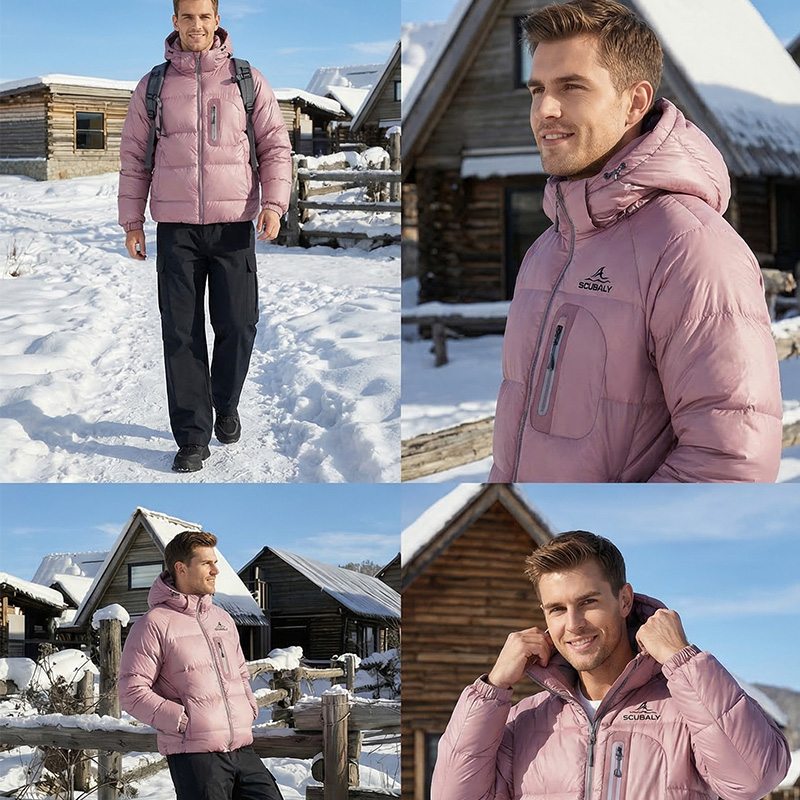 SCUBALY-YR268062 тёплый пуховик-пафф с капюшоном