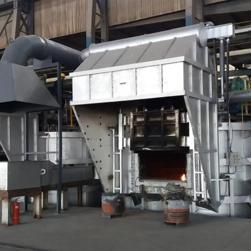 Прямоугольная плавильная печь для алюминия с регенеративной системой сжигания