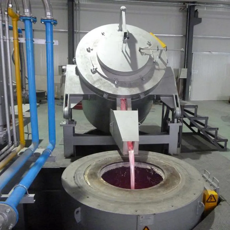 Гидравлическая наклонная плавильная печь для алюминия