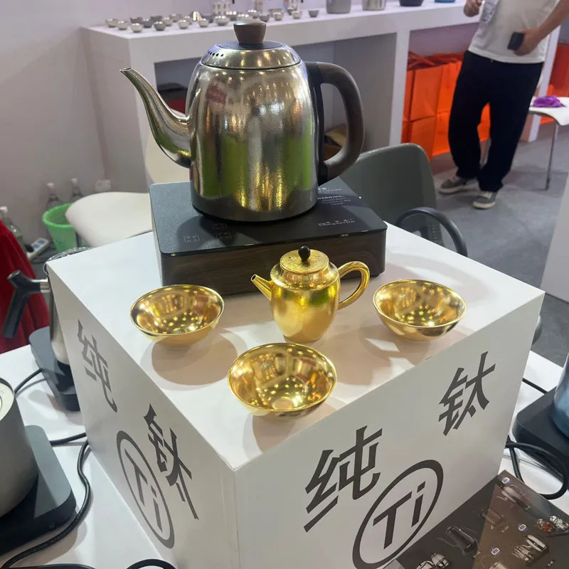 Титановый чайный набор