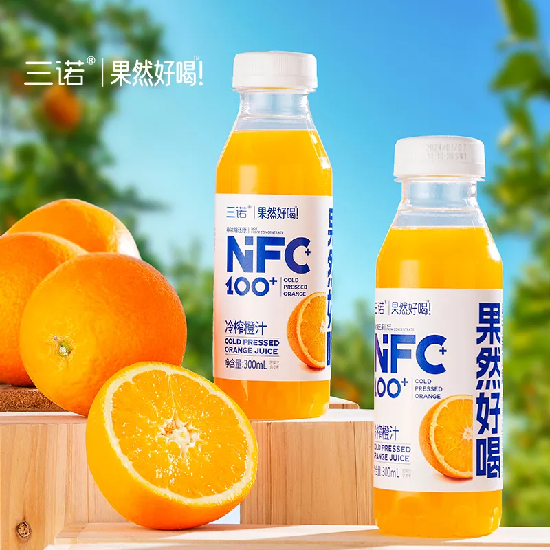 Саньно NFC холодного отжима свежевыжатый 100% сок апельсиновый “Вкус настоящего сока”