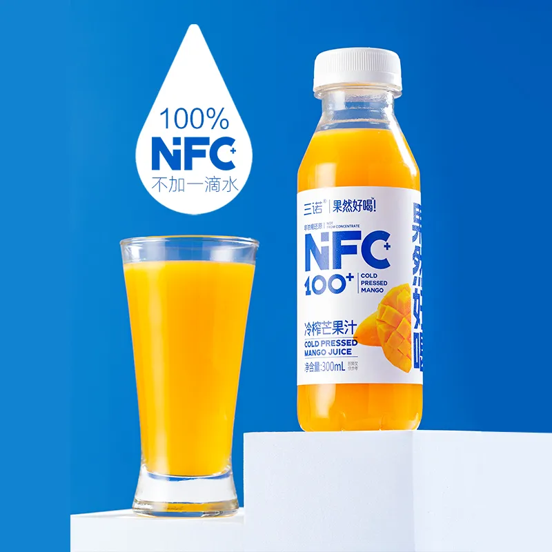 Саньно NFC холодного отжима свежевыжатый 100% сок манго “Вкус настоящего сока”
