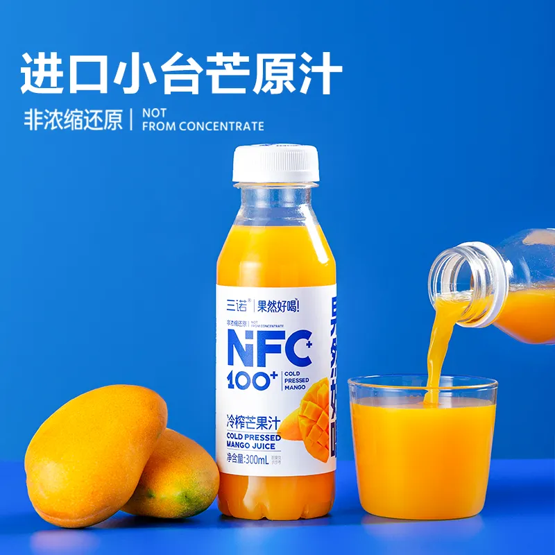 Саньно NFC холодного отжима свежевыжатый 100% сок манго “Вкус настоящего сока”