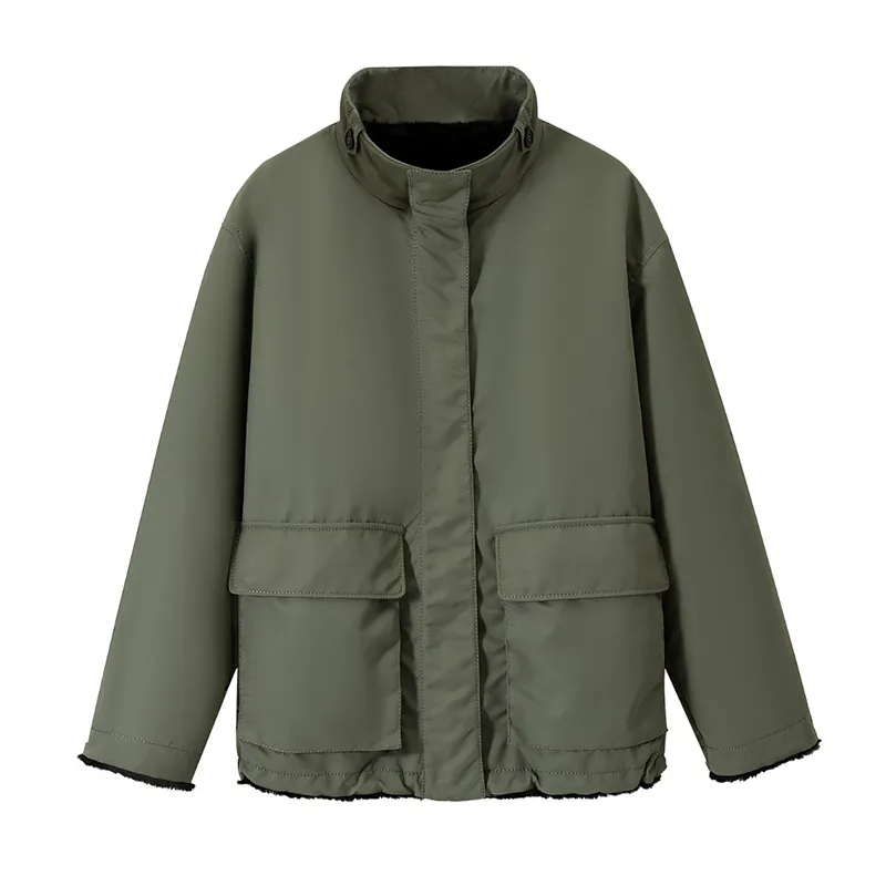 5NWT115 — Куртка из нейлона с меховыми вставками