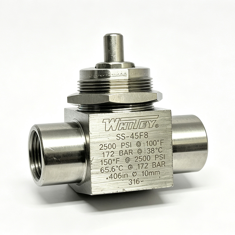 Клапан шаровой из нержавеющей стали Whitey, модель SS-45F8, NPT 1/2 дюйма, 2500 PSI