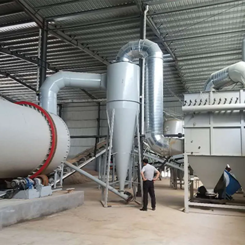 Барабанная сушилка для речного песка производительностью 20 тонн