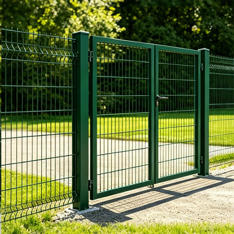 Mesh fence gate
