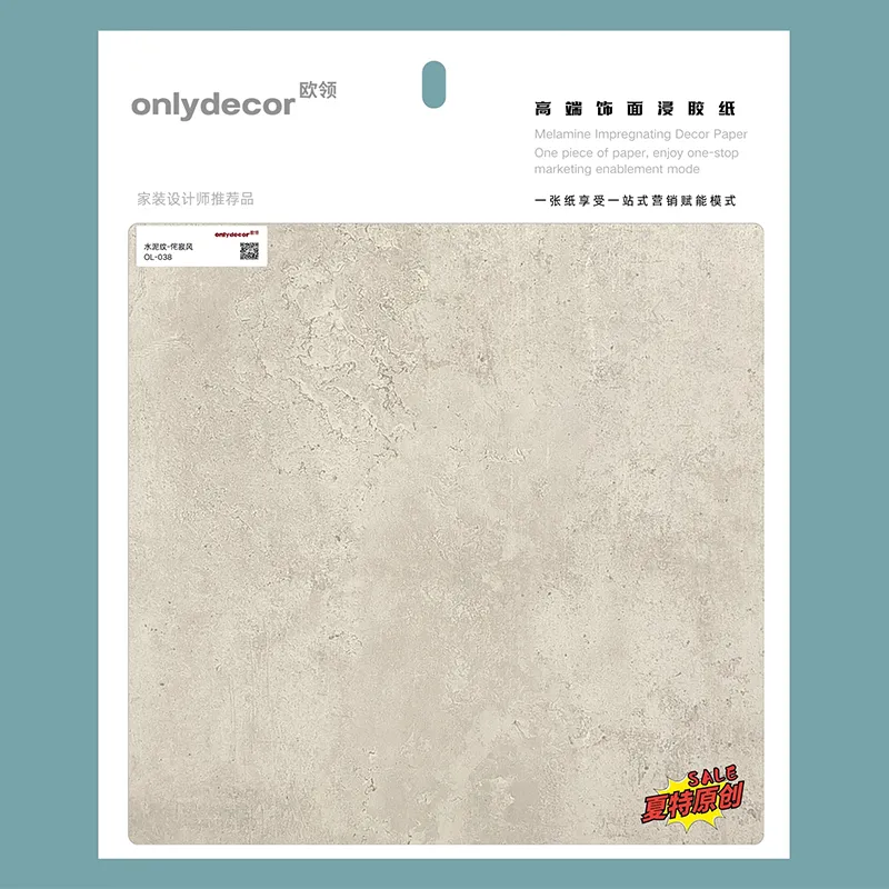 Пропитанная бумага с цементной текстурой 038