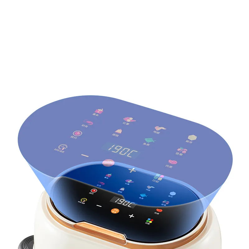 Современная интеллектуальная электрическая аэрофритюрница-духовка на 4 л, большая ёмкость, видимая через окно, многофункциональная, с гарантией 1 год, пластиковый корпус, домашняя, новая модель