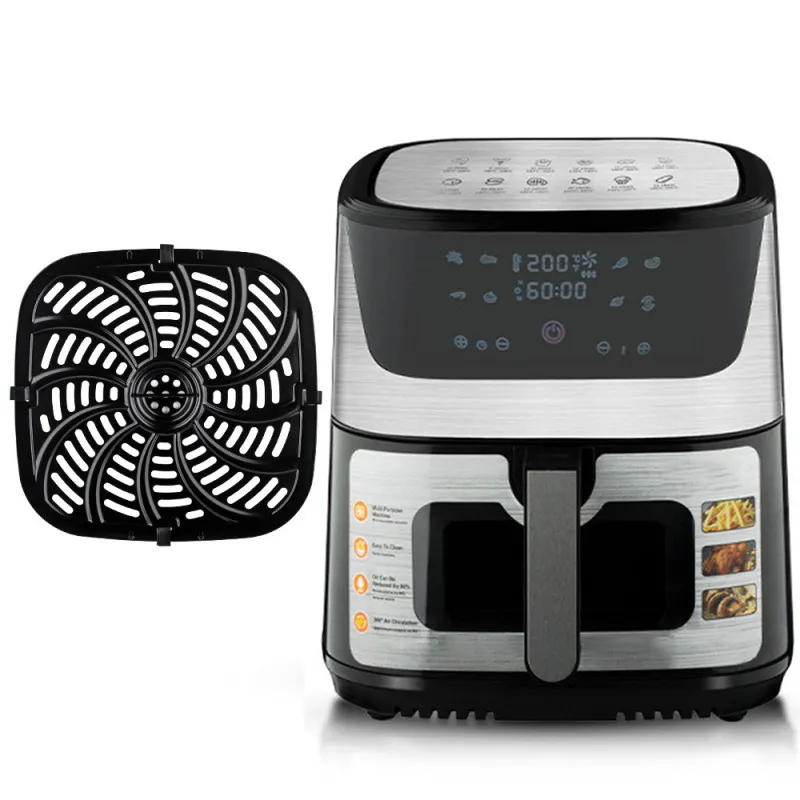 Безмасляная цифровая электрическая аэрофритюрница на 10 л, домашний кухонный электроприбор