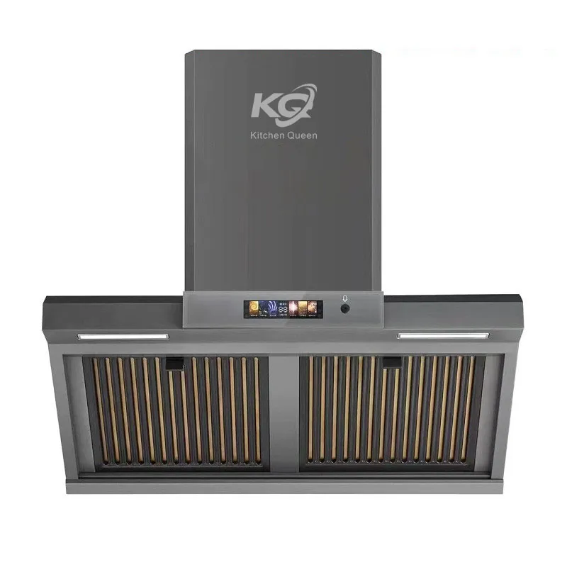 Прямые поставки с завода! Вытяжка с самоочисткой и сверхвысокой тягой 900 Па, трёхступенчатая сепарация масляного дыма + интеллектуальное голосовое управление