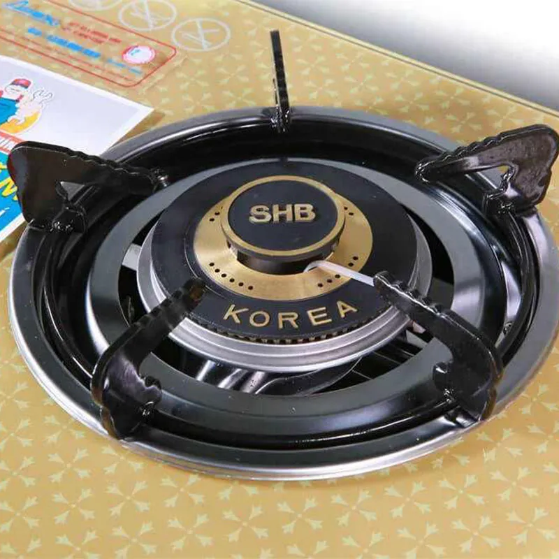 Высококачественная портативная газовая плита Sunhouse APB3550S со стеклянной верхней панелью, простая установка на столешницу, подходит для дома