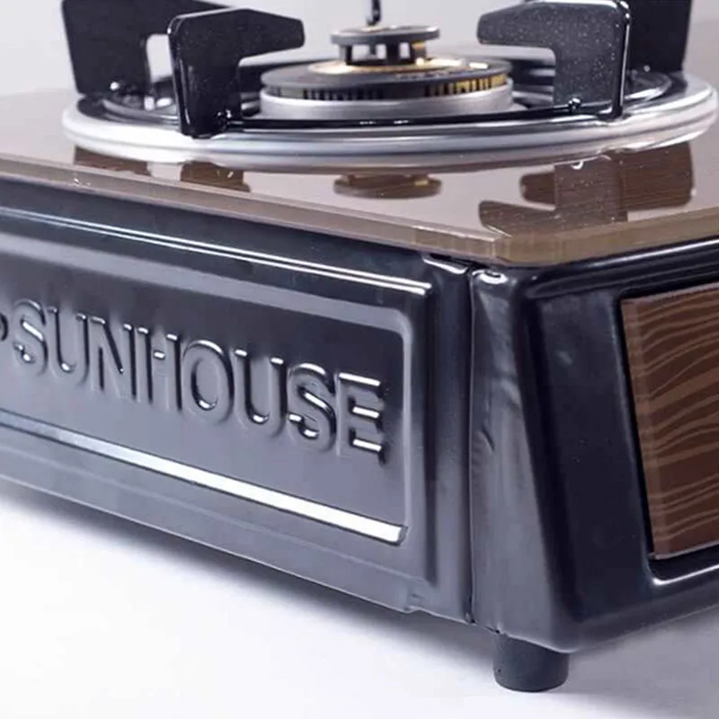 Высококачественная газовая плита Sunhouse APB3551 с вершиной стеклянной панели, для дома, простая установка на столешницу, контактный розжиг