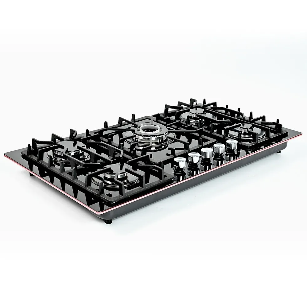 Газовая плита с 5 конфорками, кросс-бордер выбор, возможность одновременного приготовления на нескольких конфорках, адаптирована для кухонь по всему миру