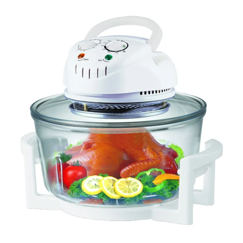 Домашняя комбинированная аэрофритюрница и гриль на 2 л, большой ёмкости, с видимым через стекло отсеком, электрическая