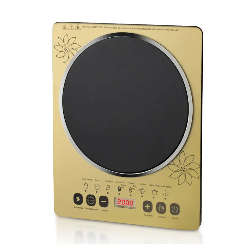 Индукционная плита с режимом высокой мощности для приготовления пищи, простая в управлении и очистке, для жарки риса, мяса и овощей
