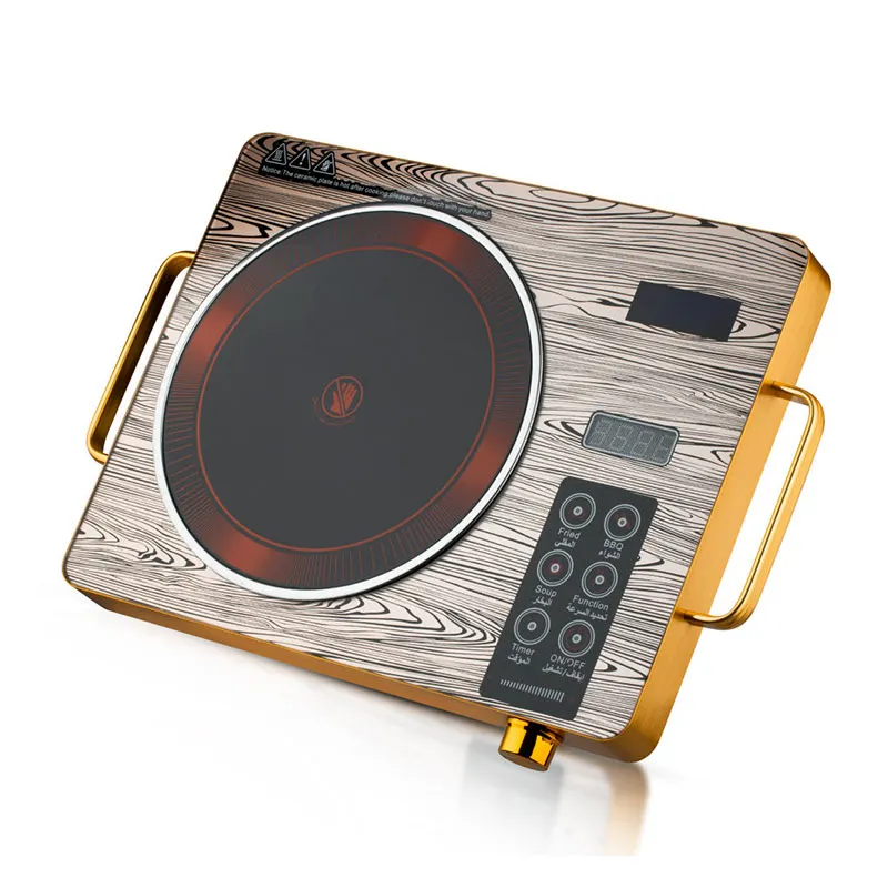 Одноконфорочная плита, соответствующая стандартам ЕС, с сенсорным управлением, домашняя стеклокерамическая плита для жарки, простая в управлении