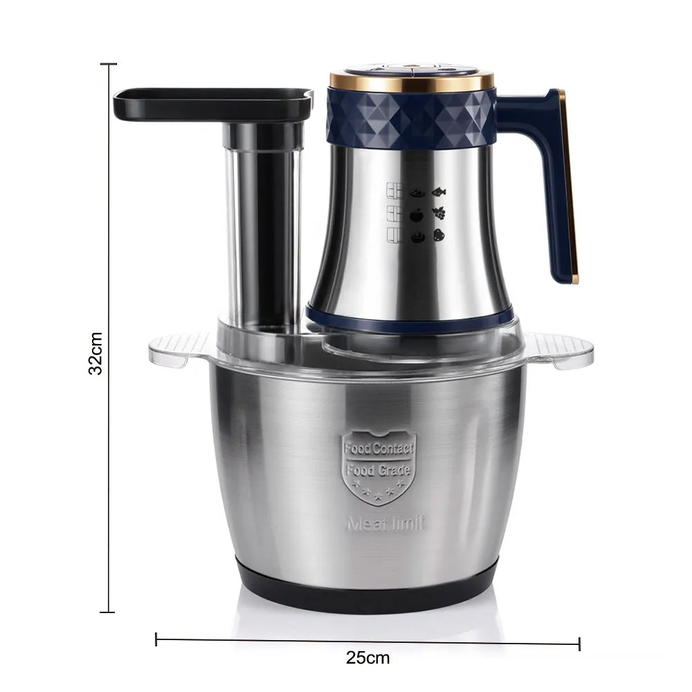 Новая электрическая овощерезка, измельчитель продуктов на 3 л, многофункциональная