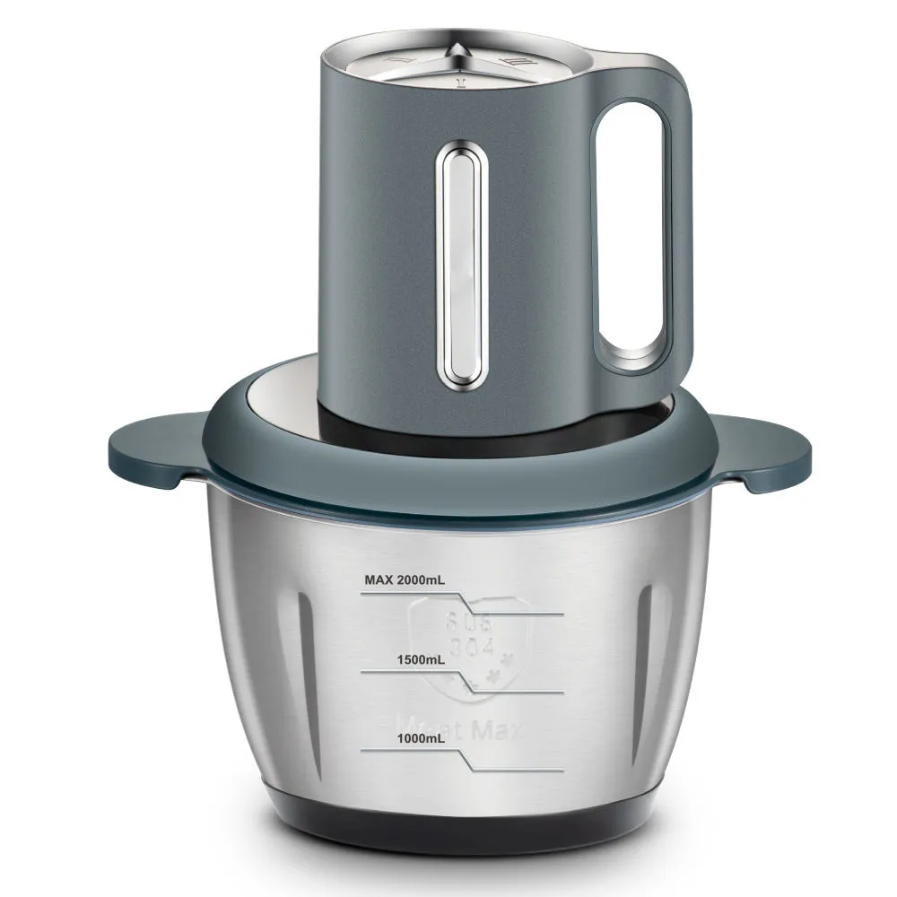 Прямые продажи с завода: кухонный измельчитель на 3 л с чашей из нержавеющей стали, для ямса, овощей, лука, кухонный комбайн, мясорубка