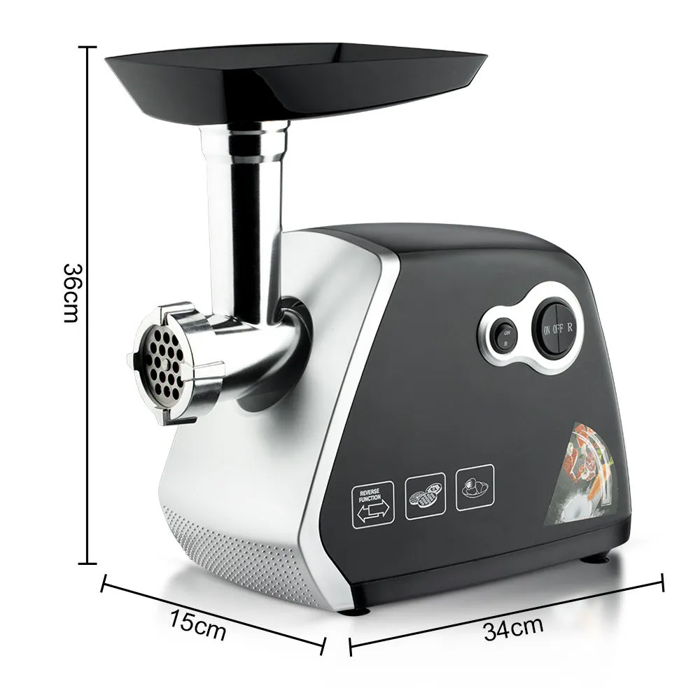 Мясорубка из нержавеющей стали большой емкости, мощность 350 Вт, съемные детали, контейнер для хранения из нержавеющей стали, многофункциональная
