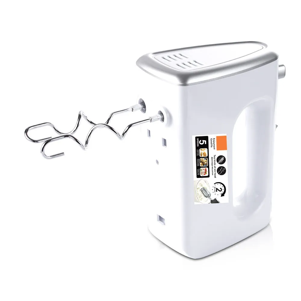 Электрический ручной миксер, 5 скоростей, двойные венчики, кухонный электроприбор, 350 Вт, высококачественный, новый дизайн