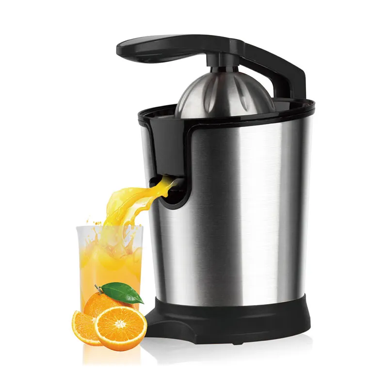 Бытовой электроприбор: электрическая соковыжималка в корпусе из нержавеющей стали, цитрусовая соковыжималка