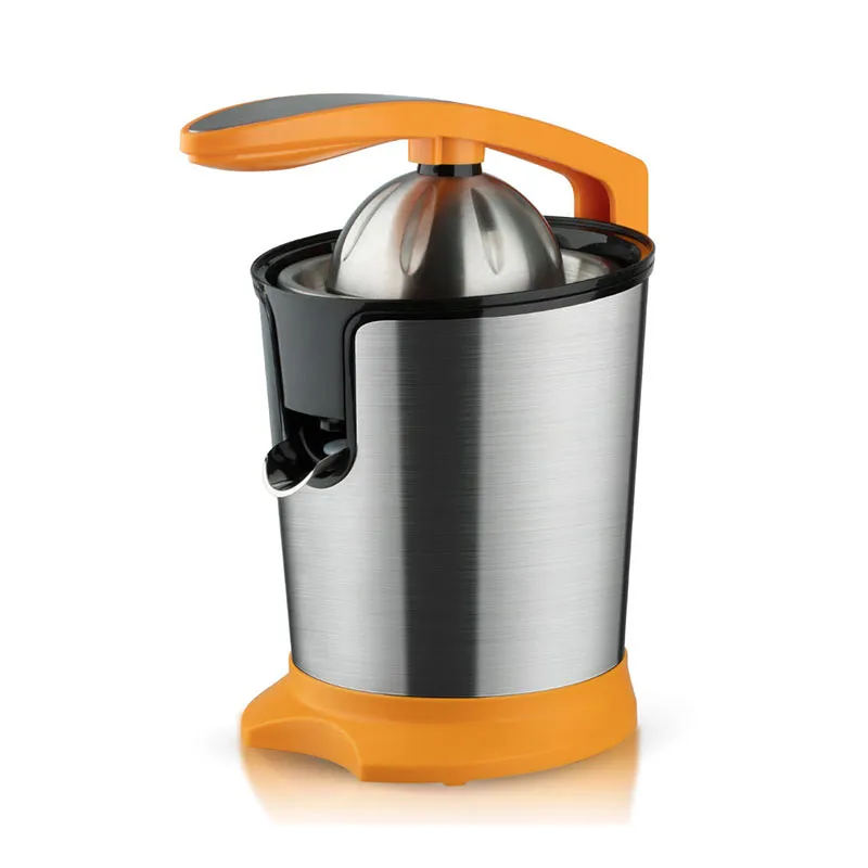 Бытовой электроприбор: электрическая соковыжималка в корпусе из нержавеющей стали, цитрусовая соковыжималка