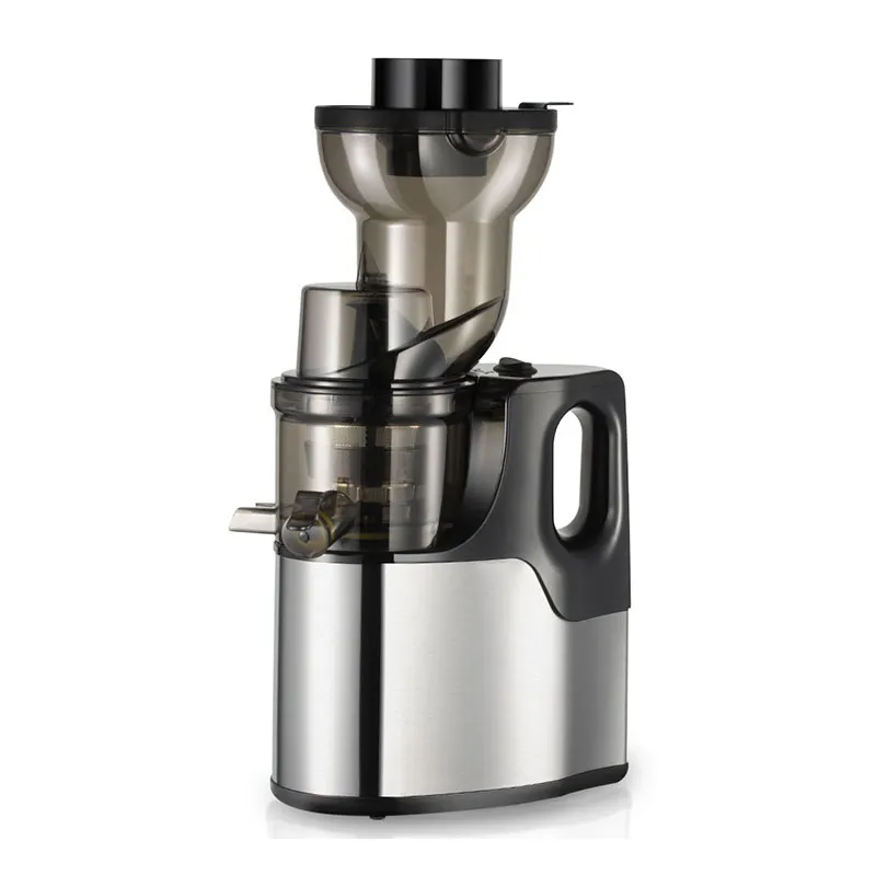 Медленная соковыжималка с широким загрузочным отверстием, низким уровнем шума, 7-ступенчатым отжимом, из пищевых материалов, с бесщеточным двигателем постоянного тока