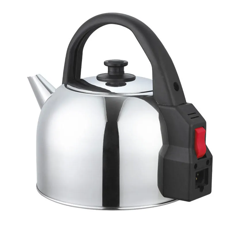 Беспроводной электрический чайник для быстрого кипячения воды, из стекла, на 1.8 л, настольный, из нержавеющей стали