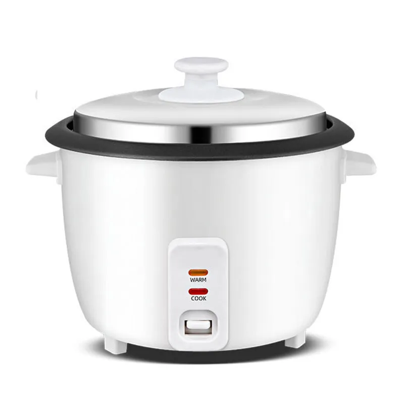 Популярная электрическая кастрюля для риса на 2 л с антипригарной съёмной внутренней чашей, портативная дорожная модель с однокнопочным управлением для приготовления белого риса и супа, комплектуется мерным стаканом