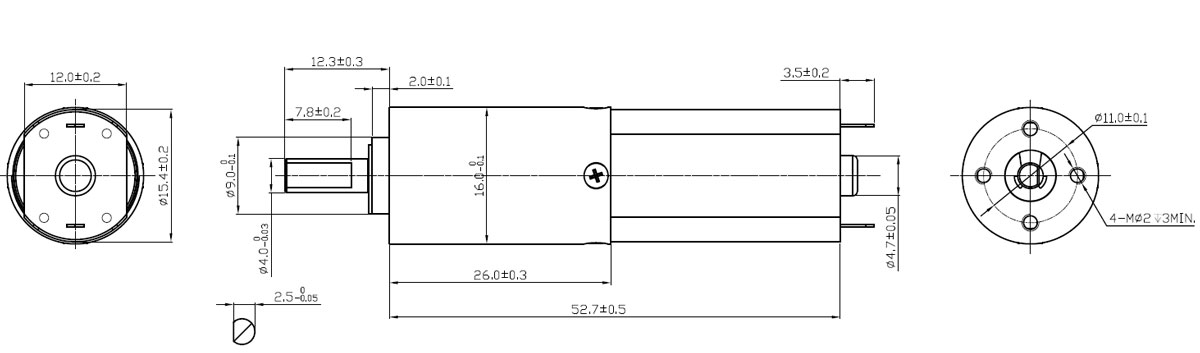 Редукторный двигатель-GM16-050 (5)
