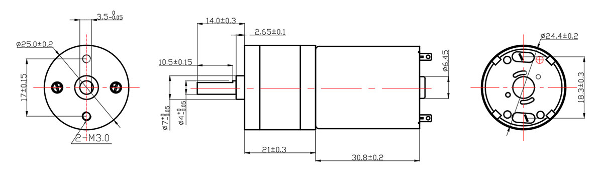 Редукторный двигатель-GM25-370 (5)