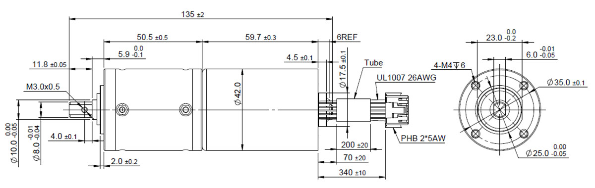Редукторный двигатель-GM42-BL4260 (6)