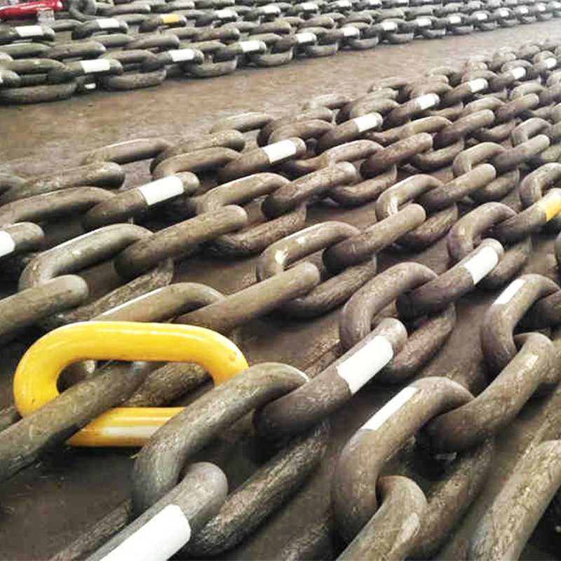 Судовая якорная цепь без распорков