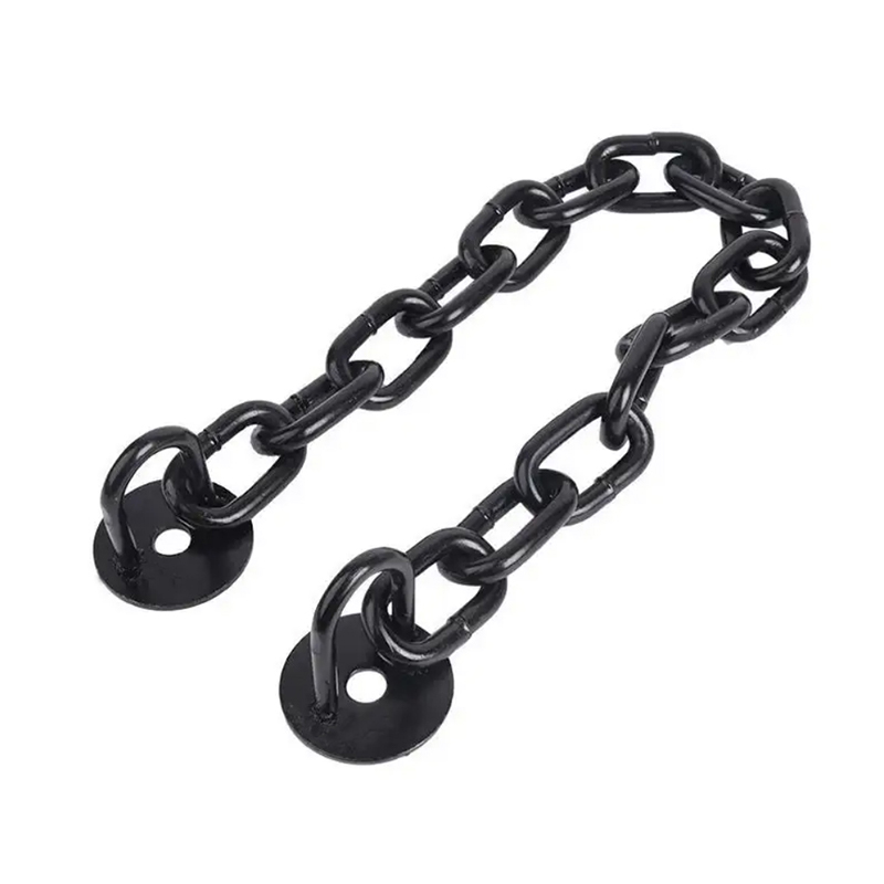 Якорная цепь с черным лакокрасочным покрытием без распорков