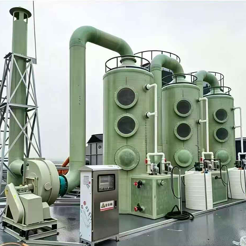 Стеклопластиковая башня газоочистки