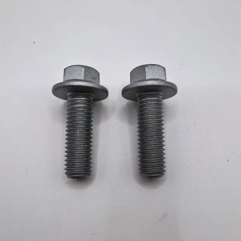 Болт с шестигранной головкой и фланцем, с полной резьбой