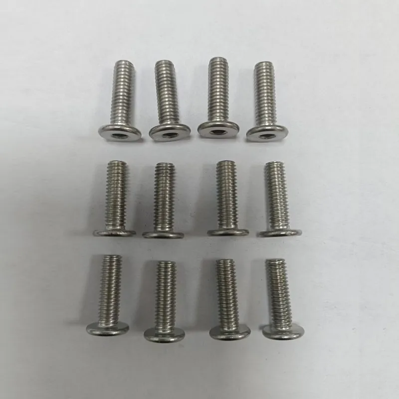 Винт машинный с внутренним шестигранником, большой плоской головкой и резьбой