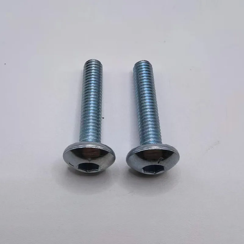 Винт с полукруглой головкой, внутренним шестигранником и метрической резьбой