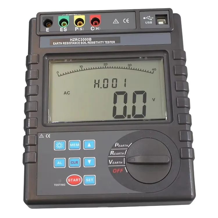 HZRC3000B Тестер сопротивления заземления и удельного сопротивления почвы