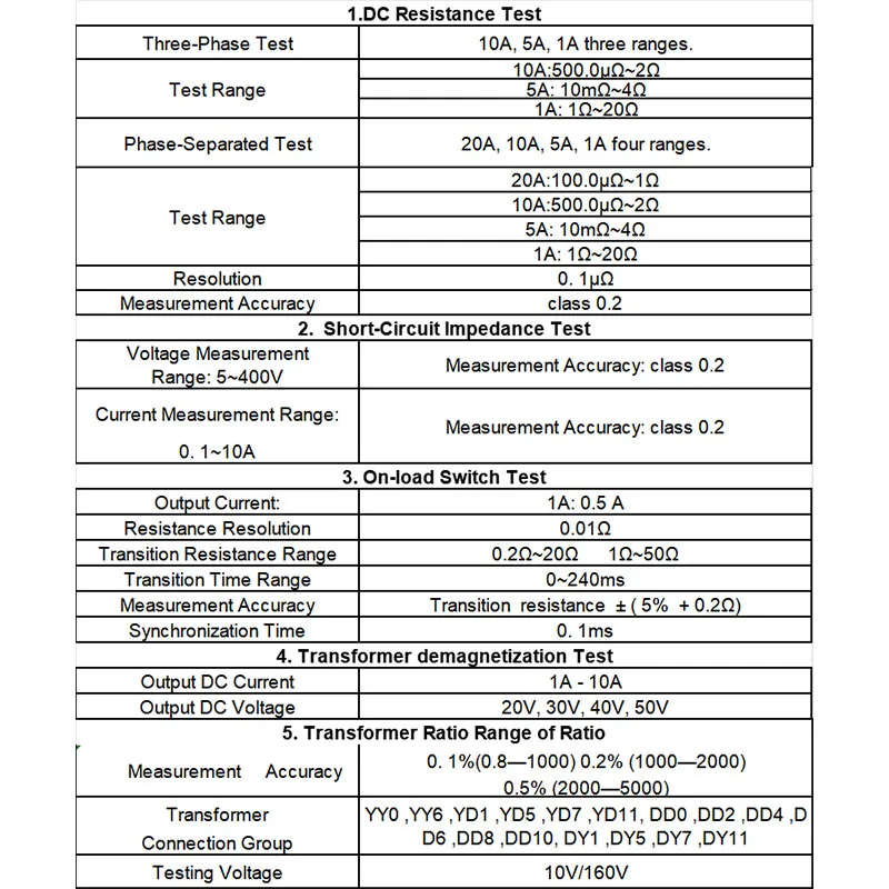 HZZH-5 Универсальный тестер трансформаторов