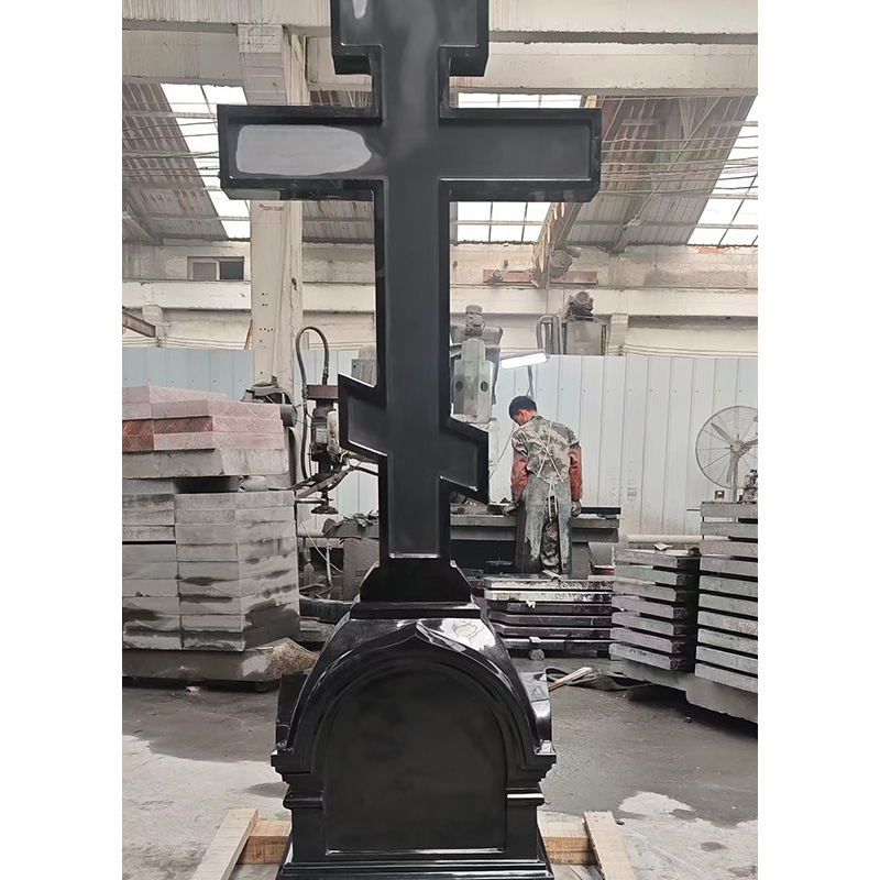 Granite monument with a cross to order