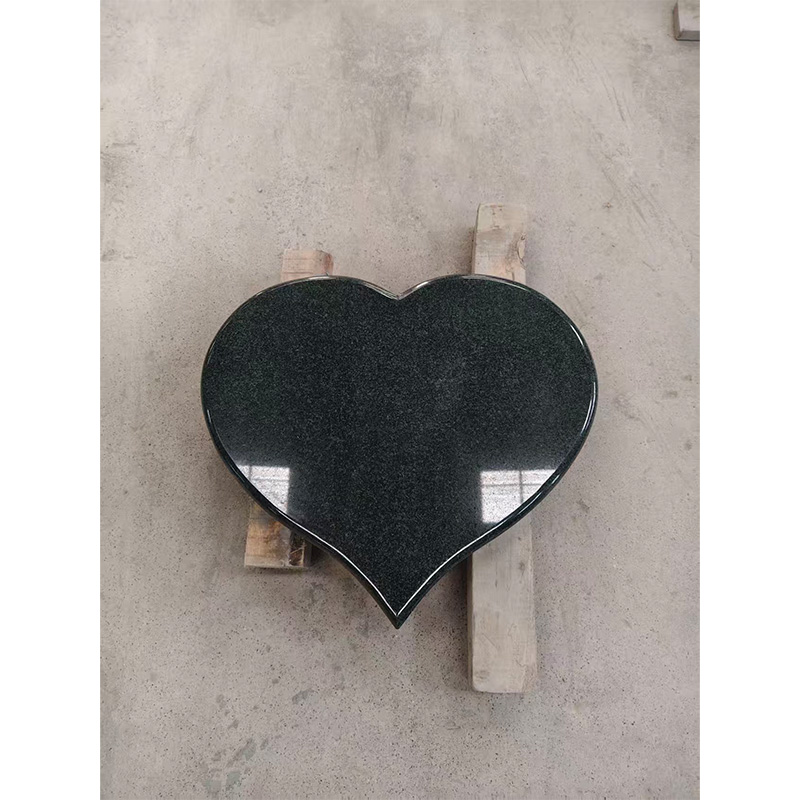 Heart-shaped stone products as accessories for tombstones to order