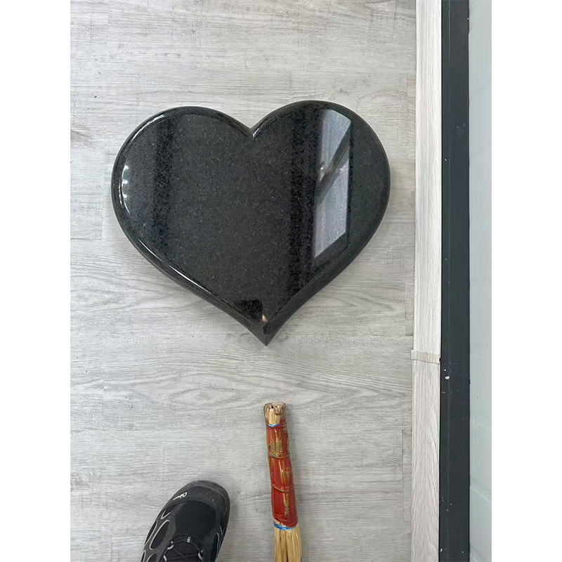 Heart-shaped stone products as accessories for tombstones to order