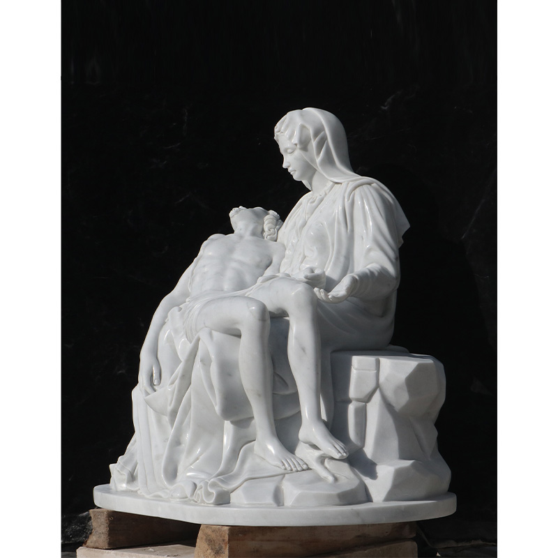 Sculpture en marbre personnalisée de personnages religieux