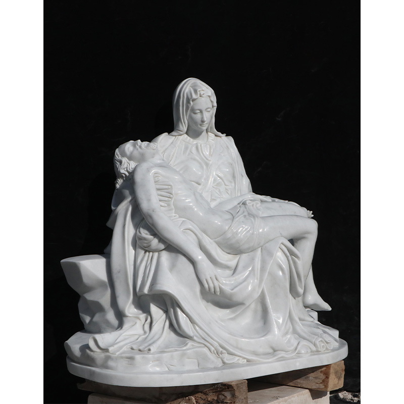 Sculpture en marbre personnalisée de personnages religieux