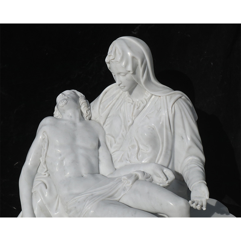 Sculpture en marbre personnalisée de personnages religieux