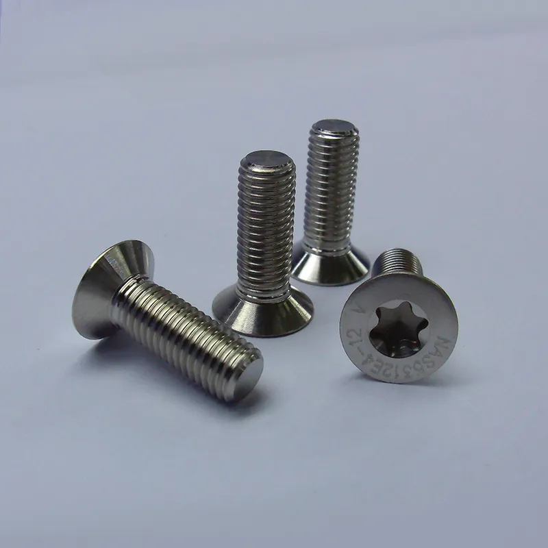 Винты с потайной головкой сто градусов, под ключ-звездочку, с полной резьбой, несамоконтрящиеся, повышенной прочности на растяжение