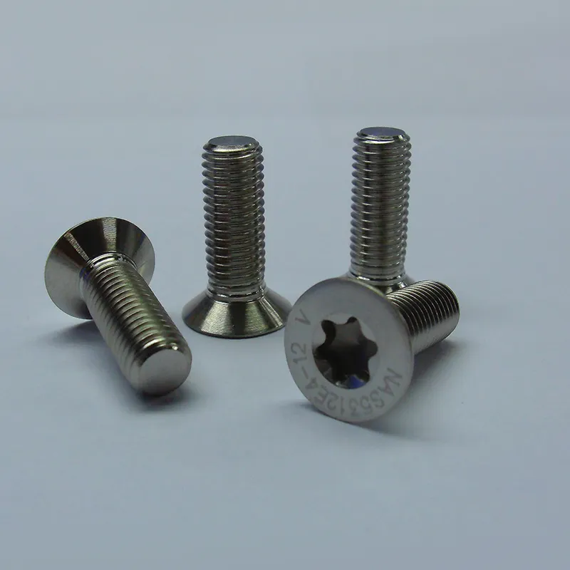 Винты с потайной головкой сто градусов, под ключ-звездочку, с полной резьбой, несамоконтрящиеся, повышенной прочности на растяжение