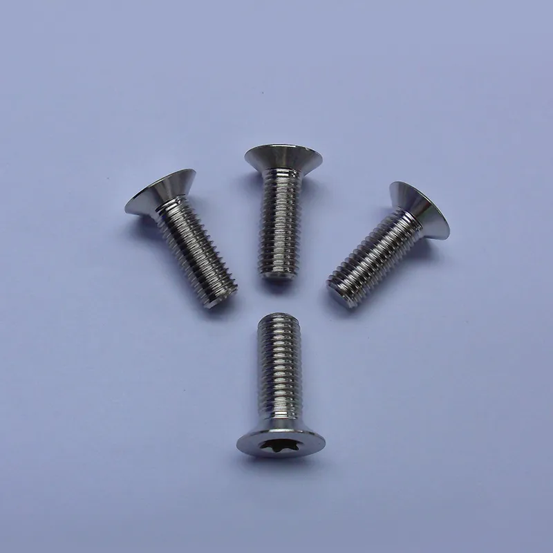 Винты с потайной головкой сто градусов, под ключ-звездочку, с полной резьбой, несамоконтрящиеся, повышенной прочности на растяжение